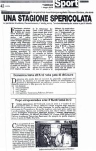 Tivoli si risveglia in Serie C: 18 anni fa lo storico articolo di Tiburno - FOTO