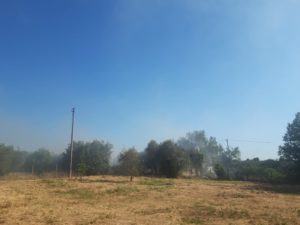 incendio in via della pietrara