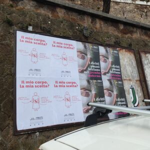 I manifesti Pro Vita affissi a Tivoli