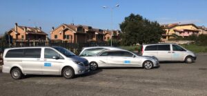 Onoranze Funebri San Gabriele i mezzi dell'agenzia che ha sedi a Marcellina e Guidonia Montecelio